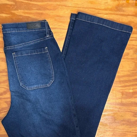 Nicole Miller New York Dark Blue Women's high rise bootcut jeans - Picture 2 of 7